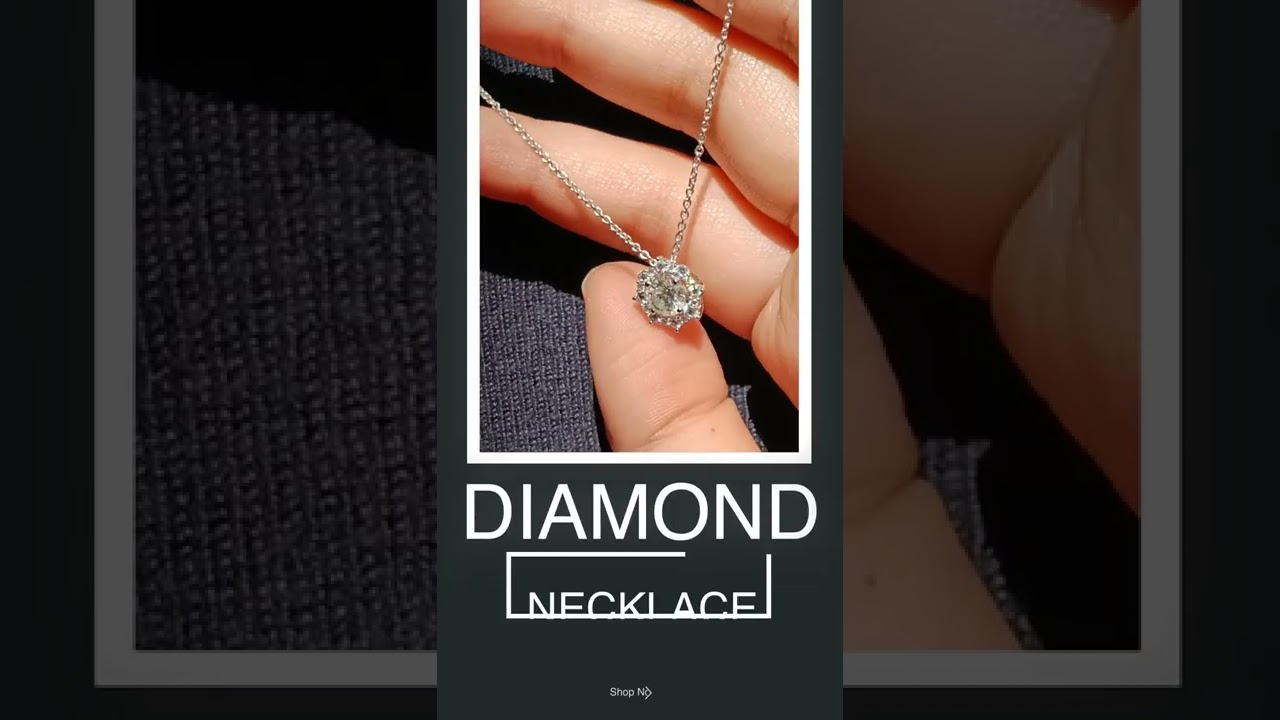 Natural Diamond Halo Pendant 14k White Gold Chain Necklace Jewelry.