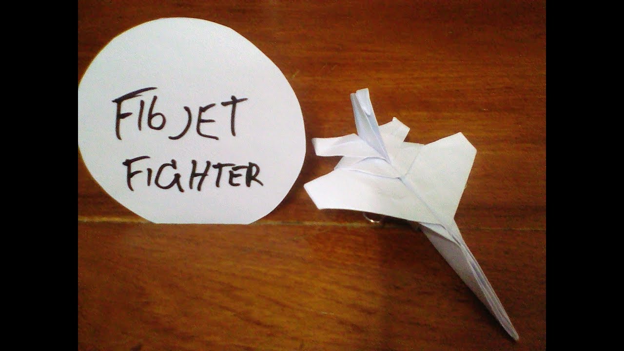 How to make an f16 Jet Fighter Paper Plane Full (Tanasit) 82M (man ...