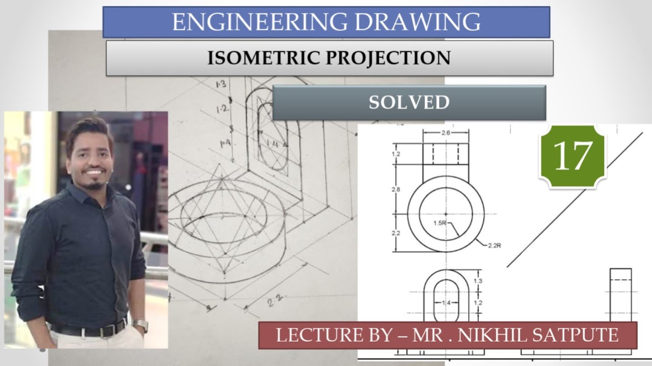 Engineering Drawing | Isometric Projections Problem 17 | Learn with ...