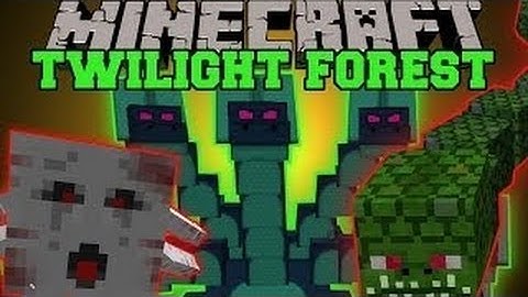 Minecraft: TWILIGHT FOREST MOD DIMENSION, EPIC BOSSES AND STRUCTURES! Mod Showcase