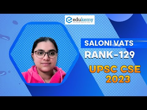 Saloni Vats, AIR 129 | IAS - UPSC 2023 | UPSC Topper 2023 | UPSC 2023 Mock Interview | IAS Interview