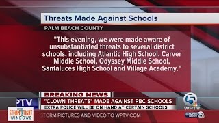 'Clown threats' made against PBC schools