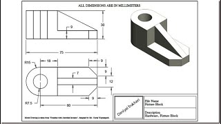 Fixture block design in creo parametric