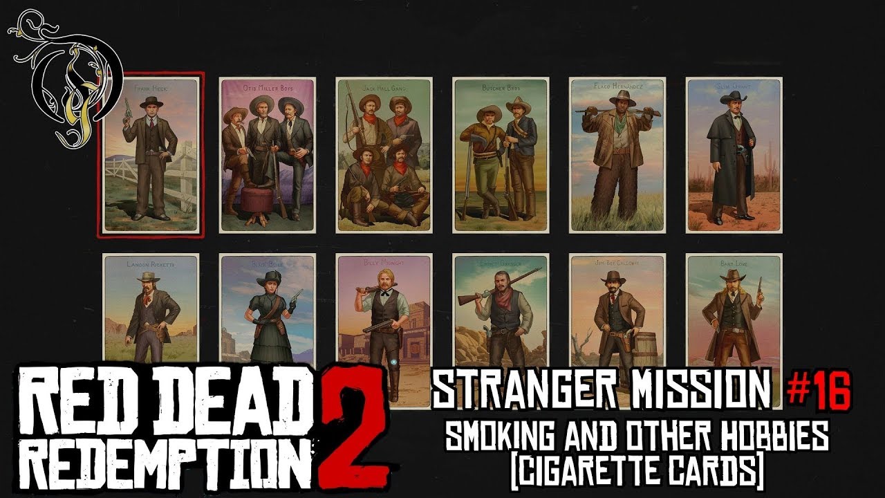 【RDR2】RED DEAD REDEMPTION 2 - Stranger Mission #16・喫煙とその他の楽しみ（シガレットカード収集）