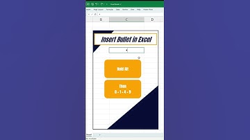 Insert Bullet | Excel Hotkey | ExcelHelpNow | #shorts