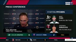 Twins' Molitor on Gonsalves: 'He belongs'