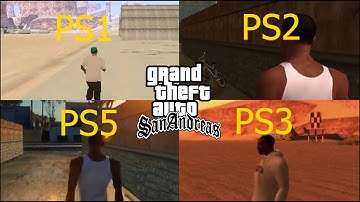 GTA SAN ANDREAS GRAPHICS COMPARISON PS1 Vs PS2 Vs PS3 Vs PS4 Vs PS5 IN ( 2021)