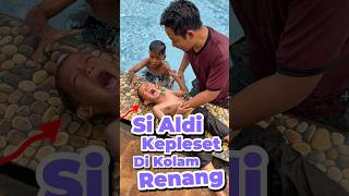 Si Aldi Kepleset di Kolam Renang #anakdesa #minivlog #comedy #kolam #sad