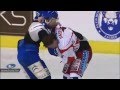 KHL Medveščak Zagreb : EC KAC (6.3.2012) - Massive hockey fight (including goalies)