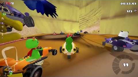 SuperTuxKart - Original Shiftingsands test in STK1.0.0