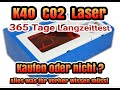 K40 co2 Laser : Alles was ihr wissen müsst! Wie macht er sich nach einem Jahr?