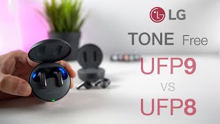 LG Tone Free UFP9 vs UFP8 InDepth Review | Wireless UV Earbuds!