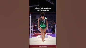 She scored a Perfect 10 without wearing...?🤯 #gymnastics #perfect10 #exhibition #grips