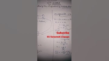 Class 10th || Chapter 3.5 [ Q.3,(i) ] || Pair of linear equation of two variables || #short#maths