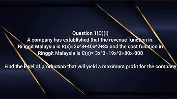 BEEQ 1013 Mathematical Economics Individual Presentation