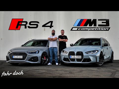 EXTREM STARK, PRAKTISCH UND SAU TEUER! BMW M3 Touring vs AUDI RS4 Avant DUELL | Fahr doch