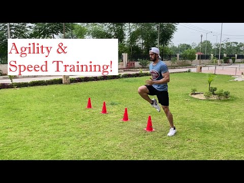 Agility & Speed Training- Cones drills| Fast feet| Improve footwork and Coordination.#foreveryone