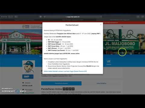 Cara Pengajuan Akun PPDB Kota Yogyakarta Jalur Prestasi Luar Daerah