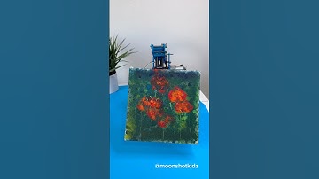 Today we are creating art with #makeblock robot. “Poppy field” painting is a true masterpiece!