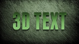 How to Create an Editable 3D Text Effect in Photoshop