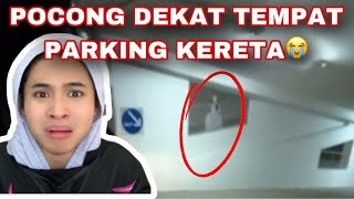 Pocong Dekat Tempat Parking Kereta Depan Mata Mat