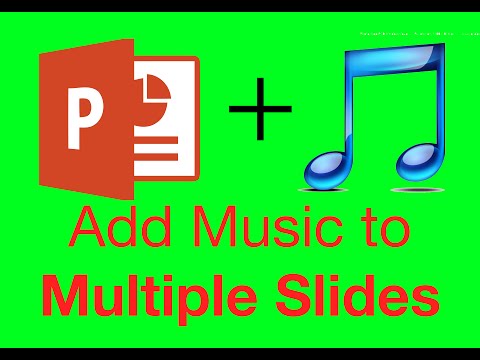 How To Add Music On Every Slide In Powerpoint 2010 & 2013
