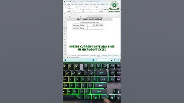 📅✨ Insert Current Date & Time Instantly in Excel using Shortcut Keys! #excelshortcuts #shorts