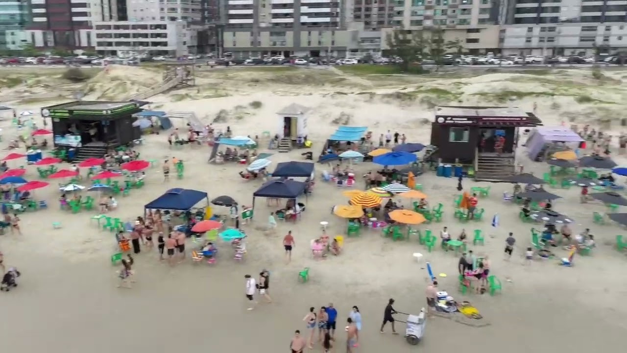 Capão da Canoa,  praia lotada hoje dia 02/01/2026