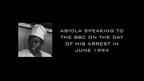 Listen to Abiola's phone call to BBC during his arrest