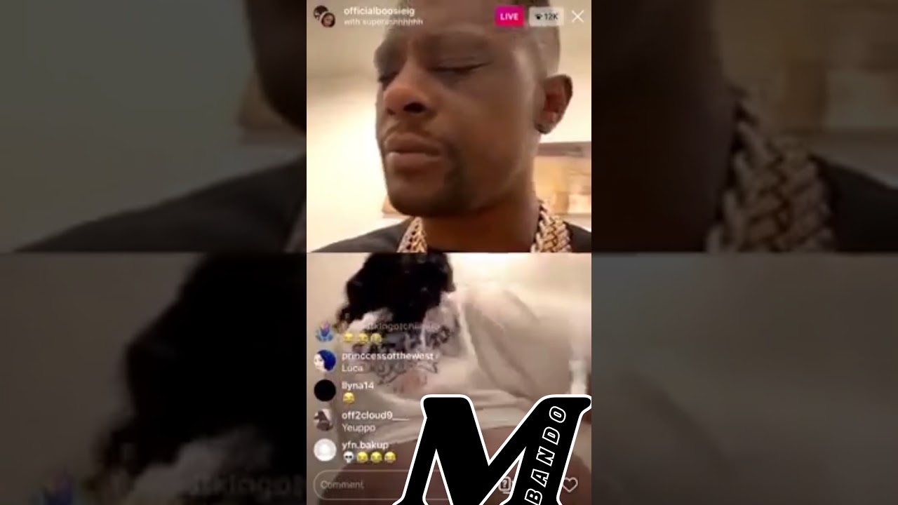 Hilarious video of Boosie reacting to a Lady's kid walking in on her shaking her 🍑 on IG Live