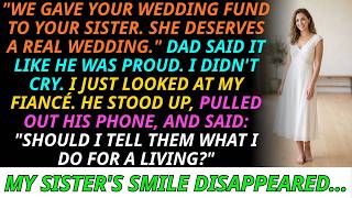 Dad Gave My Wedding Fund to My Sister—“She Deserves It ” Then My Fiancé Stood Up…