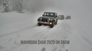 Mahindra Thar 2020 On Snow | Gulmarg | Kashmir Off Road