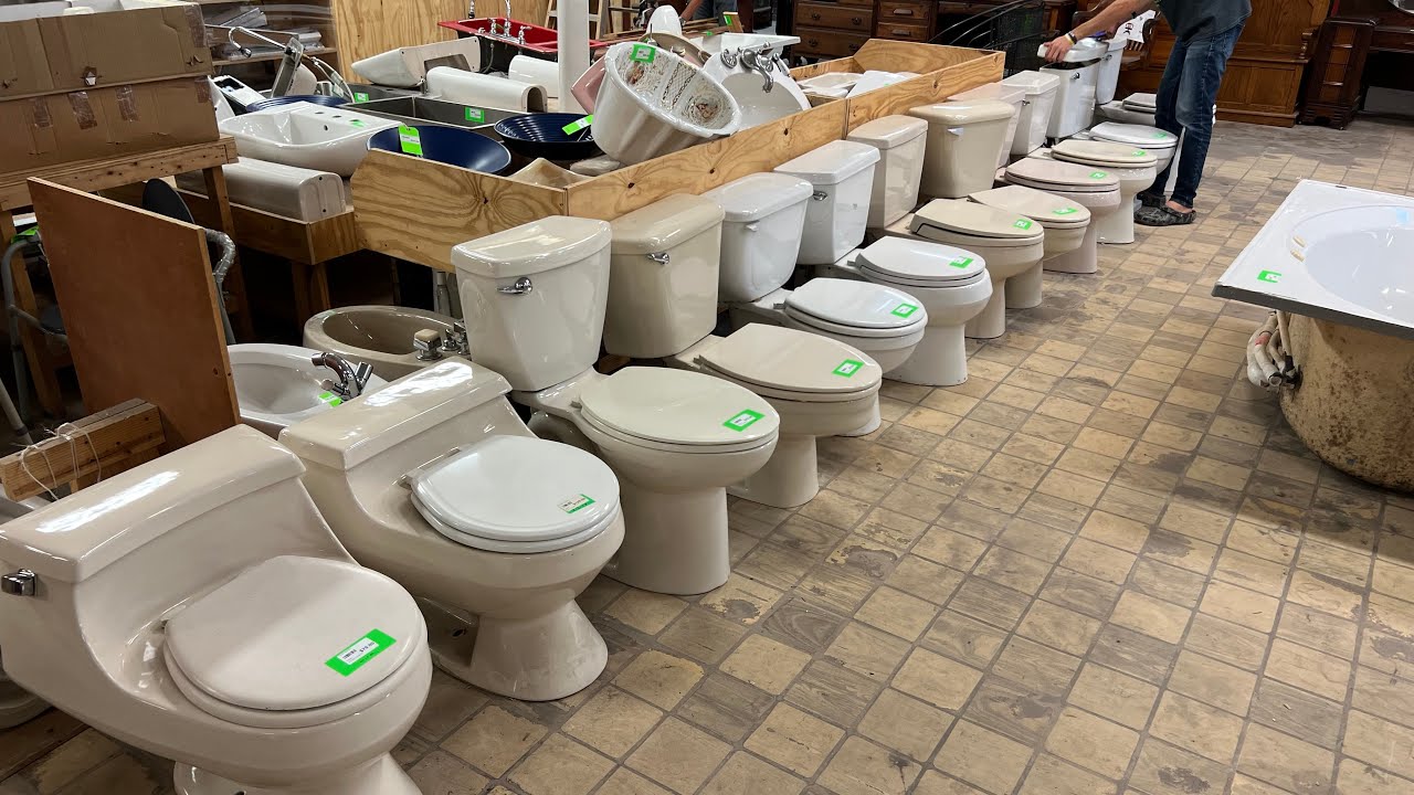 Toilets At The Habitat For Humanity ReStore! - YouTube