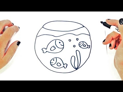 How to draw a Fishbowl | Fishbowl Easy Draw Tutorial