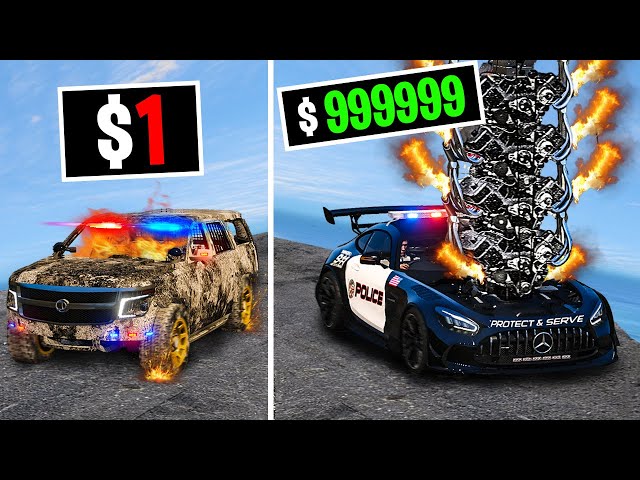 Upgrading Cheapest to Expensive Cop Car on GTA 5 RP class=