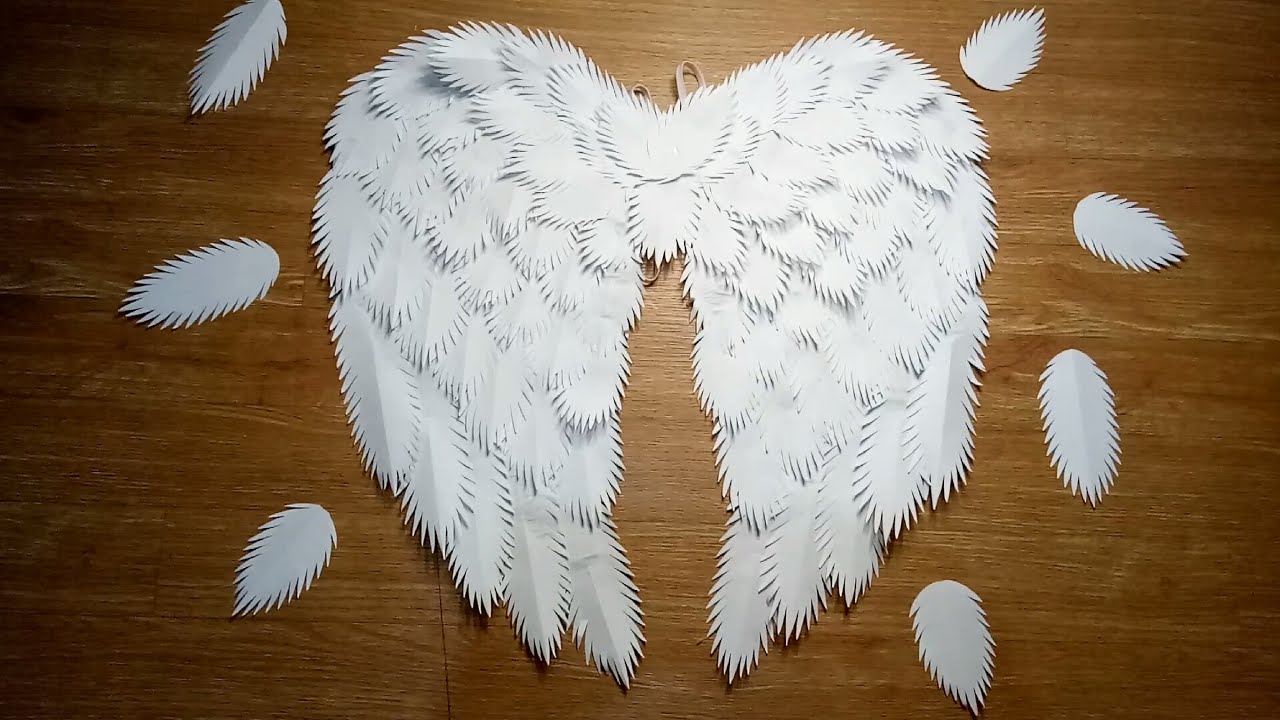 BUDGET-FRIENDLY AND EASY ANGEL WINGS / DIY ANGEL WINGS MADE OF PAPER 