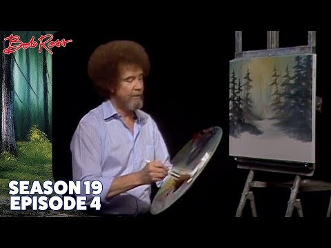 Bob Ross - Snowy Morn (Season 19 Episode 4)  Bob ross paintings, Bob ross  painting videos, Bob ross art