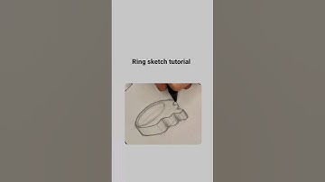 satysfing 3d ring sketch tutorial#easydrawing #sketch #prespective #ring #diy #3d #3djewelry #3dring