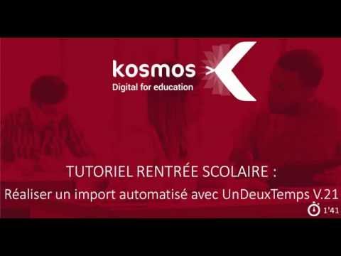 ENT K-d'école : comment réaliser l'import automatique de UnDeuxTemps ?