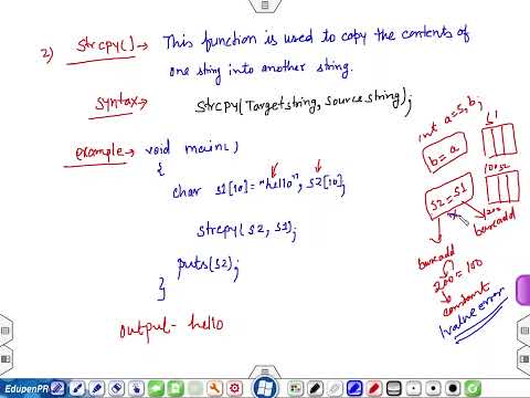 89. strcpy ()function | string | C Programming