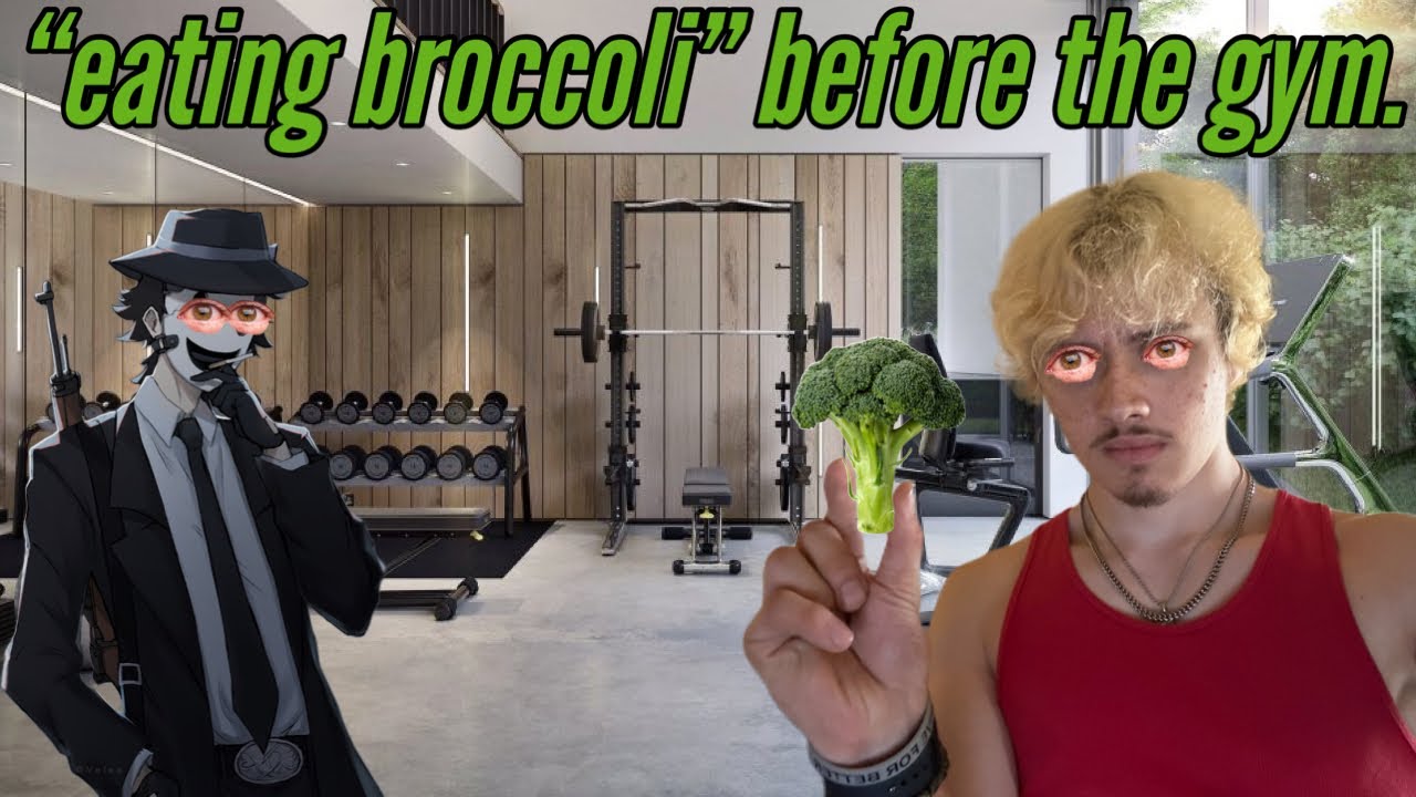 What would happen if you “Eat broccoli” before the gym? gym vlog