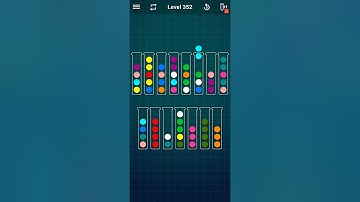 Ball Sort Puzzle Game Level 352 || #ballsortpuzzlegameplay #ballsort #level352 #gaming