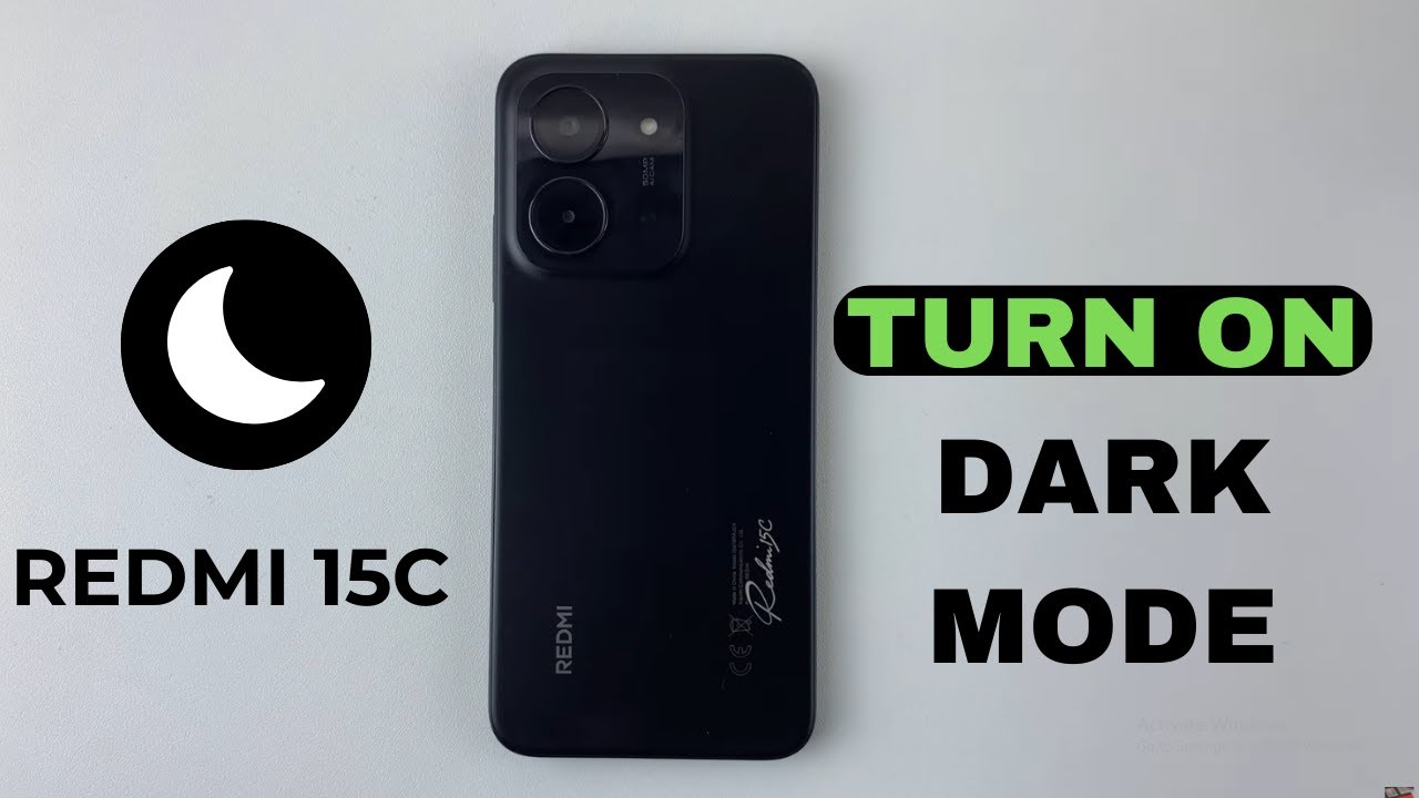 Redmi 15C: How To Enable Dark Mode