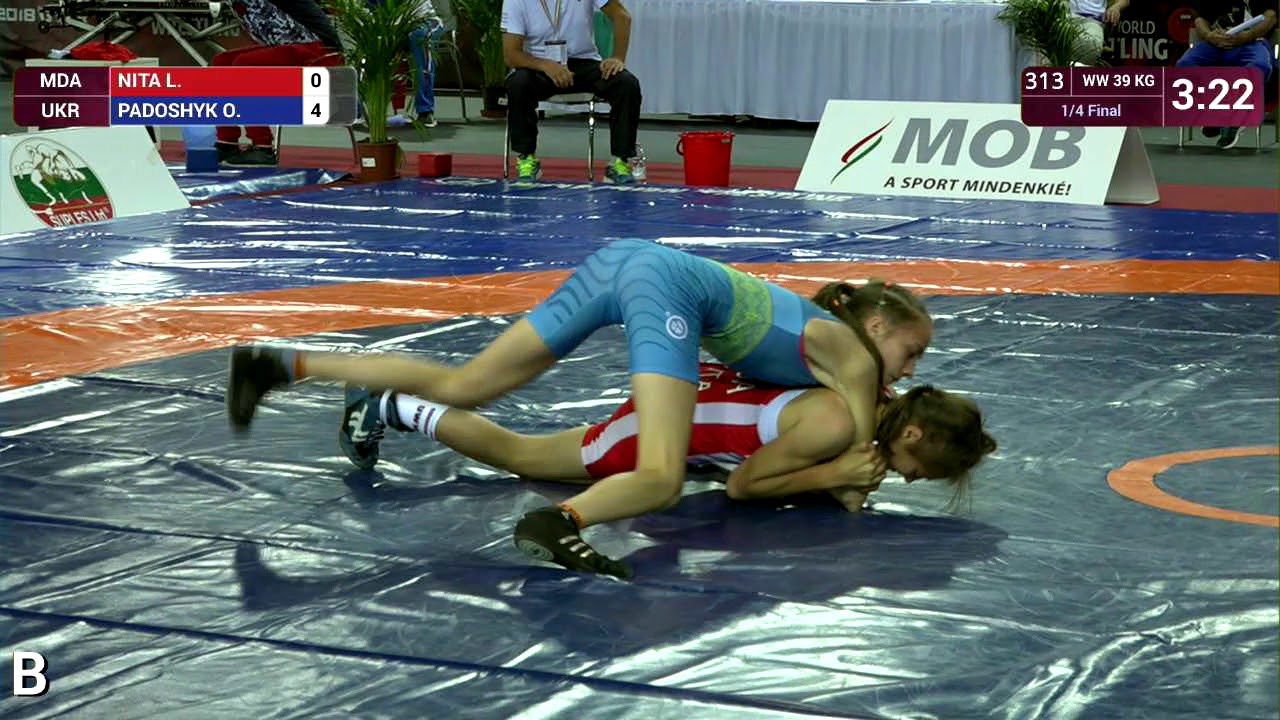 1/4 WW - 39 kg: L. NITA (MDA) v. O. PADOSHYK (UKR)