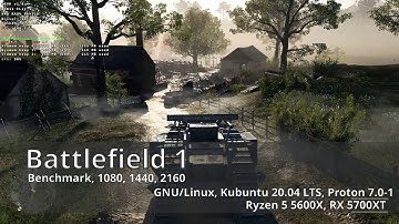 Battlefield 1, Proton 7.0-1 Linux , Benchmark