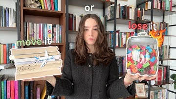 READ IT OR UNHAUL IT📦 clearing out my home library to move, book buying ban unhaul challenge