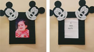 DIY easy and beautiful Micky mouse photo frame | Wonder Creation |