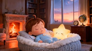 Crackling Fire Sounds &amp; Gentle Lullaby 🔥🎵 Instant Baby Sleep in 3 Minutes 💤