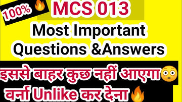 Mcs 013 100/100 Strategy |Most Important Questions | Discrete Mathematics | Mcs 013
