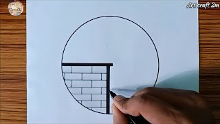 Beautiful Love Drawing In Circle Step By Step Drawing Pencil Drawing Easy Art For Beginners